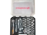 Asian Paints Trucare 46-In-1Pc Socket Ratchet Wrench Set with Flowers Hex, Inner Flat Head Hex, DR Socket, Hex Key Wrenches, DR Universal Joint, Extension Bars, Flexible Extension for Household Repair