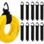 BONZELLA 10 Pcs Heavy Duty Straps, 16 Inch Hook and Loop Carrying Storage Strap for Cable, Wire, Rope, Hose, Multipurpose Adjustable Extension Cable Organiser & Hanging up to 22 kg (10)