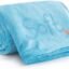 BSB HOME Micromink All Season Solid/Plain 250 GSM Single Blanket/Comforter/Dohar/Throw - Ultra Soft Cozy Blanket with Pompom Fringe (Sky Blue, 220X115 Cm) (5X7 feet)