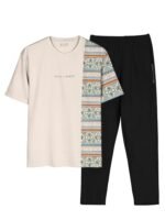 BULLMER Trendy Clothing Set with Oversized T-Shirt & Pants Co-ords for Men