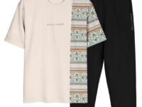 BULLMER Trendy Clothing Set with Oversized T-Shirt & Pants Co-ords for Men