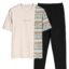 BULLMER Trendy Clothing Set with Oversized T-Shirt & Pants Co-ords for Men
