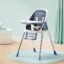 BUMTUM Baby High Chair 4 in 1 Convertible Folding with Footrest, Convertible to High Chair, Low Chair, Feeding Seat with Cushion pad (Blue) - Foam, Plastic, Metal, 6.29 X 11.41 Inch