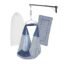 Baby Set | Pure Cotton Cloth, Removal Pad, Mosquito Net, Spring, Triangle and Window Hanger | FS- (Navy, Stripe Design)