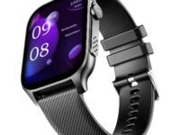 Boat Ultima Ember smartwatch with 1.96” AMOLED Display, AOD, Personalized Fitness Nudges, Functional Crown,100+ Sports Modes, Create Your Own Watchface, smartwatch for man and Woman (Bold Black)