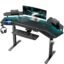 CASINO KART Aero 72" Gaming Table | Electric Height Adjustable Desk with Dual Motor | RGB LED Lighting, Large Ergonomic Desktop, Cable Management, Sturdy Steel Frame for Gaming & Workstation Setup