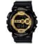 Casio G-Shock GD-100GB-1DR Black & Gold Digital Dial Black Resin Strap Men's Watch Shock And 200M Water Resistant G340