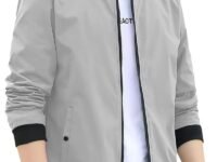 Celary Men's Bomber Jacket | Fancy Collar|| Lightweight Casual Zip-Up Jacket | Stylish Slim Fit Outerwear for All Seasons | Polyester, Standard Length