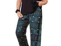 Celary Women’s Cotton Blend Printed Night Suit Set||Soft & Breathable Short Sleeve Top & Ethnic Print Pyjama Set||Also Available in Plus Size||Korean Night Suit||Comfortable Home Wear & Sleepwear