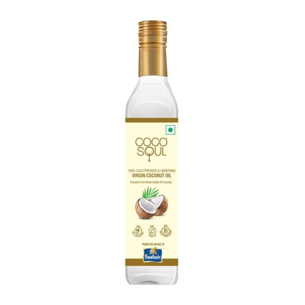 Coco Soul Cold Pressed Natural Virgin Coconut Oil, 500 ml