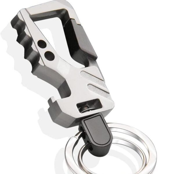 Contacts Stainless Steel Keychain Holder for Mens and Women