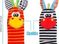 Cotton Rattles- Newborn Toys For Baby Boy Or Girl - Sensory And Brain Development Infant Toys - Suitable For 0-3, 3-6, 6-12 Months Babies (9A-Td72-7M88), Multicolor