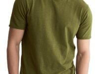 DAMENSCH Men’s Slim Fit Cotton-Elastane Blend Half Sleeve Casual T-Shirt | Round Neck T-Shirt