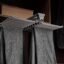DBR Metal Kitchen Soft Close Pull-Out Trouser/Saree Rack For Wardrobe Top-Mounted Hanging Trousers Rack (Double Row Pullout Gray Color), 1 Count