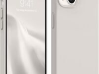 DIZORO® Microfiber Candy Case Compatible for iPhone 13 / iPhone 14 6.1 Inch Shockproof Slim Back Cover Liquid Silicone Case - Off White