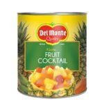 Del Monte Fiesta Fruit Cocktail, 836g | Juicy & Refreshing Mixed Fruits in Can| Pineapple | Papaya | Nata De Coco | Cherries | Assorted | Ready To Eat & Perfect for Desserts Custrads & Ice Creams