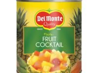 Del Monte Fiesta Fruit Cocktail, 836g | Juicy & Refreshing Mixed Fruits in Can| Pineapple | Papaya | Nata De Coco | Cherries | Assorted | Ready To Eat & Perfect for Desserts Custrads & Ice Creams