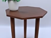 Dime Store Beautiful Antique Wooden Fold-able Side Table/End Table/Plant Stand/Stool Living Room Kids Play Furniture Table Round Room Table (Brown)