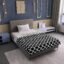 Divine Casa 120 GSM Microfiber Single Dohar | Soft & Lightweight Throw Blanket | Cozy & Breathable | All-Season Comfort | 210 x 140 CM | Moroccan Pattern | Caviar