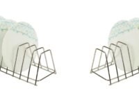 D.k 11® Plate (Lid) Stand Made Of Stainless Steel Racks. Dish Rack Lid Holder Organizer Thali Rack For Kitchen Shelves (Plate Stand)