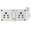 ELEGANT CASA Electric Extension Board 6+6 Amp 2 Indian Sockets with Switch, Indicator Light for Small and Large Appliances with 6 Amp Plug Top 3 Core 1.5 mm Copper Wire, 15 Meter - 1 Set