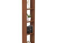 Engineered Wood Bookcase, Display Rack for Books Storage Organizer, Bookshelf for Home, Floor Standing Bookrack, Cabinet for Bedroom Office Living Room (Brown, 4 Shelves) (DIY)