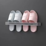 Evona Home Toilet Bathroom Space Saving Slippers Rack Kitchen Towel Holder Multi-Functional Wall-Mounted High Heels Shoe Cabinet Organizer Shoes Storage Shelve