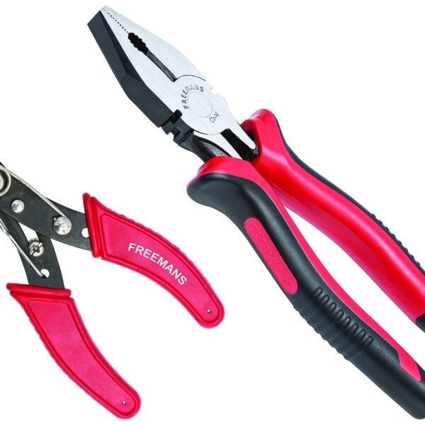 FREEMANS 8-Inch Combination Plier With PVC Sleeve and 5-Inch Wire Stripper & Cutter