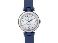 Fastrack Trendies Quartz Analog White Dial Silicone Strap Watch for Girls-NR68015PP04