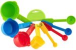 Floraware Measuring Cup and Spoon Set, Multi Purpose Kitchen Tool, Measuring Cups for Kitchen, Cake Baking Accessories, Measuring Spoons and Cups Set (Multi Color)