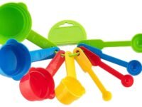 Floraware Measuring Cup and Spoon Set, Multi Purpose Kitchen Tool, Measuring Cups for Kitchen, Cake Baking Accessories, Measuring Spoons and Cups Set (Multi Color)