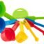 Floraware Measuring Cup and Spoon Set, Multi Purpose Kitchen Tool, Measuring Cups for Kitchen, Cake Baking Accessories, Measuring Spoons and Cups Set (Multi Color)
