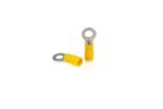 GLOBOMOTIVE Ring Insulated Electrical Wire Crimp Terminals Connectors – E-Copper Wire Lug Battery Cable Ends Eyelets Cable Entry 4-6 sqmm Ring Dia: 6 mm Pack of 200