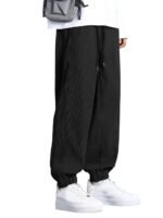 GRECIILOOKS Men's Cotton Cargo Track Pants – Loose Fit Joggers for Men | Korean Style Travel & Lounge Wear with Pockets (Available in Plus Size)