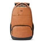 Gear Vintage2 Anti Theft Faux Leather 18 cms Tan Laptop Backpack (LBPVG2LTH1901)