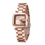 Giordano Monogram Watch for Women Dial with Metal & Leather Strap Fashionable Design, Water Resistant Quartz Analog – Perfect for Casual & Office Wear