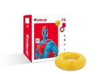 Goldmedal 1.0 Sq mm Fire Retardant Electric Wire | 90 Meter PVC Insulated Single Core Copper Wire | Flexible Electrical Cable for Home, Domestic & Industrial Use | (Yellow)