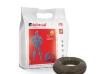 Goldmedal 1.5 Sq mm Fire Retardant Electric Wire | 45 Meter PVC Insulated Single Core Copper Wire | Flexible Electrical Cable for Home, Domestic & Industrial Use | (Black)