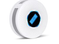 HASTHIP® 2 in1 Smoke Detector Carbon Monoxide Detector, Dual Sensor Combination Smoke and CO Alarm with 80db Sound and Light Warning Alarm for Home, Fire Alarm Battery Operated(AA Battery Not Include)