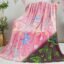 Happy Hues Butterfly Glow in The Dark Blanket-200 x 150 cm- Super Soft Fluffy Flannel Fleece All Season Blanket for Babies-Toddlers-Kids & Teens Boys & Girls- Best Gifting Ideas for 0-15 Years-Pink