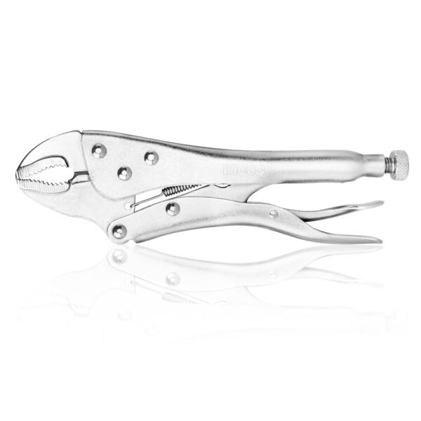 INGCO Curved Jaw Locking Pliers, 10" Curved Jaw Pliers- Carbon Steel Vise Grips - Hardened Milled Jaws for Maximum Grip - Classic Trigger Release