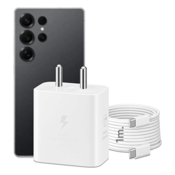 KARWAN 45W Super Fast Charger Adapter with Cable [2Yrs Warranty] Compatible with Samsung Galaxy S/A/M/F/Z Series,S26/S25/S24/S23/S22/S21/Fe/Plus/Edge/Ultra/Flip/Fold & More,USB-C BIS Certified Charger