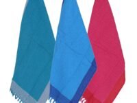 Kuber Industries Kitchen Towel|Cotton VSL WFL Pattern Super Absorbent Dish Cloth|Antibacterial Hand Towel Perfect for Kitchen Cleaning Set of 3 (Multicolor)