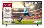LG 139 cm (55 Inches) UR7500 AI Series 4K Ultra HD (3840 x 2160) Smart webOS LED TV 55UR7500PSC