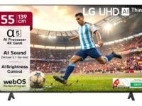 LG 139 cm (55 Inches) UR7500 AI Series 4K Ultra HD (3840 x 2160) Smart webOS LED TV 55UR7500PSC
