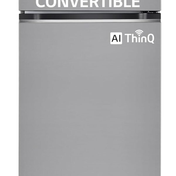 LG Smart Choice, 466 L, 1 Star, Convertible, Door Cooling+, Smart Inverter Compressor, AI ThinQ Wi-Fi, Frost Free Double Door Refrigerator (GL-T492NPZR, Shiny Steel, Express Freeze & Multi Air Flow)