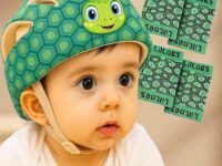 LILTOES Baby Head Protector for Safety of Kids 6M to 3 Years- Baby Safety Helmet with Proper Air Ventilation & Corner Guard Protection + 1 Pair Knee Pad + 1 Pair Elbow Pad (Yertle)