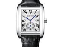 LONGBO Mens Watch Rectangular Shape Alloy Case Business Casual Genuine Leather Strap Watch with Seconds Subdial | Calendar Date | Scratch Resistant Waterproof Watch for Men