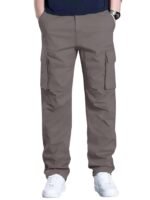 Leriya Fashion Men’s Cargo Pants | Multi Pocket Cotton Cargo Joggers for Men | Loose Fit Stylish Pant with Pockets | Casual Baggy Trousers & Streetwear Lower