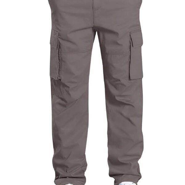 Leriya Fashion Men’s Cargo Pants | Multi Pocket Cotton Cargo Joggers for Men | Loose Fit Stylish Pant with Pockets | Casual Baggy Trousers & Streetwear Lower